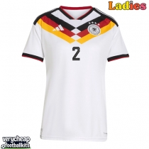 Germany Antonio Rudiger #2 Replica Home Shirt Ladies World Cup 2026 Short Sleeve